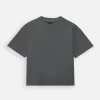 Cropped T-Shirt - Charcoal